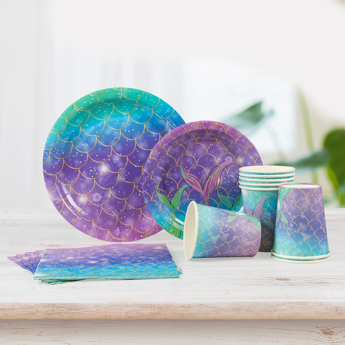 Mermaid Theme Party Disposable Tableware Little Mermaid Happy Birthday Party Decoration Baby Shower Under The Sea Party Decor
Mermaid Theme Party Disposable Tableware Little Mermaid Happy Birthday Party Decoration Baby Shower Under The Sea Party Decor