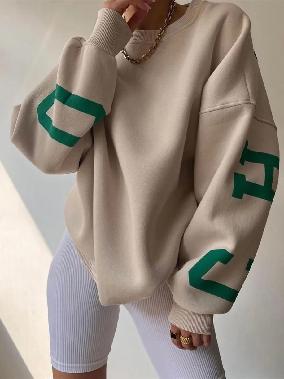 Women Sweater 2024 Winter Thick Pullover Fashion Thickened Versatile Top Long Sleeve Sweater
Women Sweater 2024 Winter Thick Pullover Fashion Thickened Versatile Top Long Sleeve Sweater