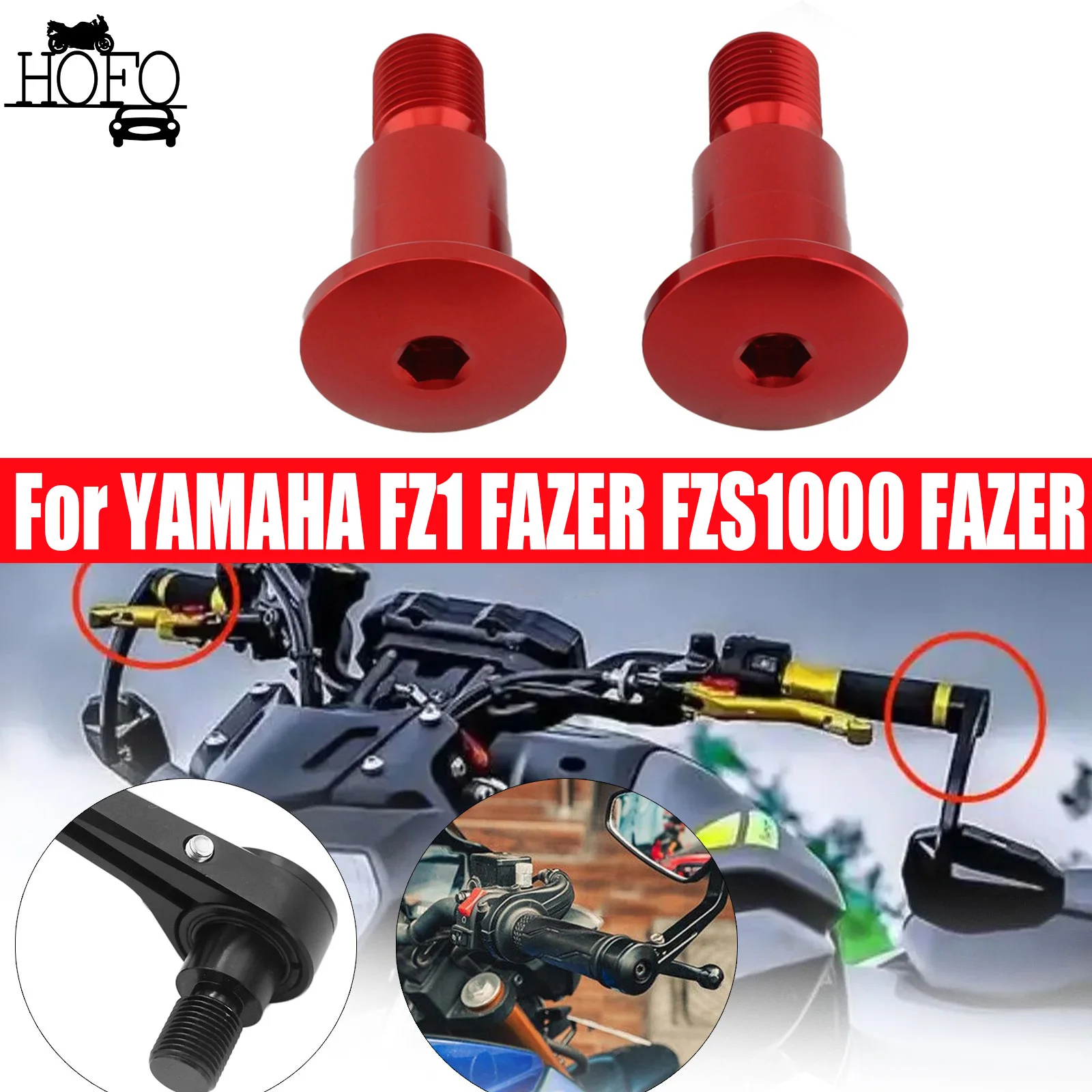 Motorcycle Handlebar Bar End Mirror Adapters For YAMAHA FZ1 FAZER FZS1000 FAZER MT-07 TDM850
Motorcycle Handlebar Bar End Mirror Adapters For YAMAHA FZ1 FAZER FZS1000 FAZER MT-07 TDM850