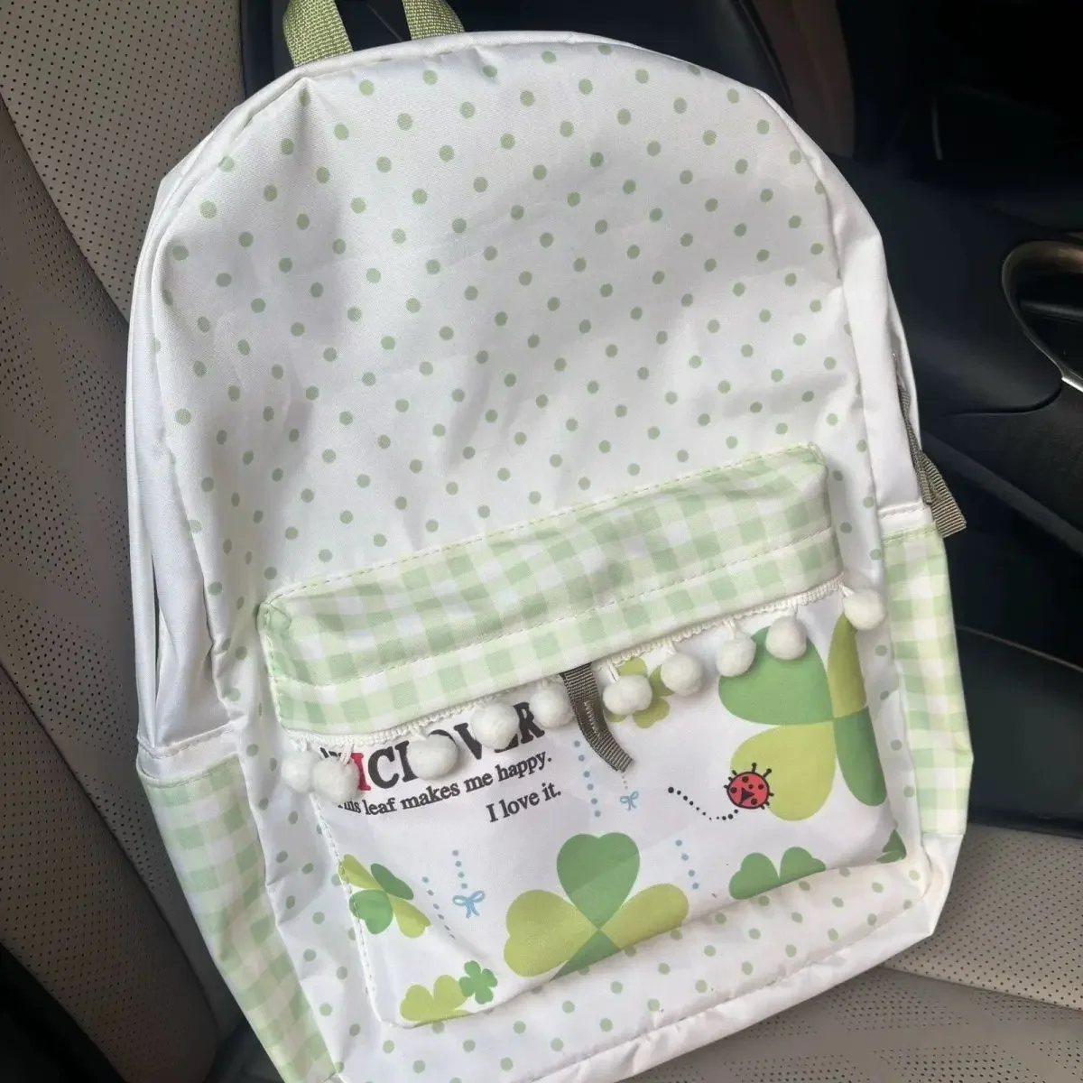 Green Lucky Clover Japanese Cute Countryside Style Nylon Canvas Large Capacity School Bag Student Storage Bag Travel Backpack
Green Lucky Clover Japanese Cute Countryside Style Nylon Canvas Large Capacity School Bag Student Storage Bag Travel Backpack