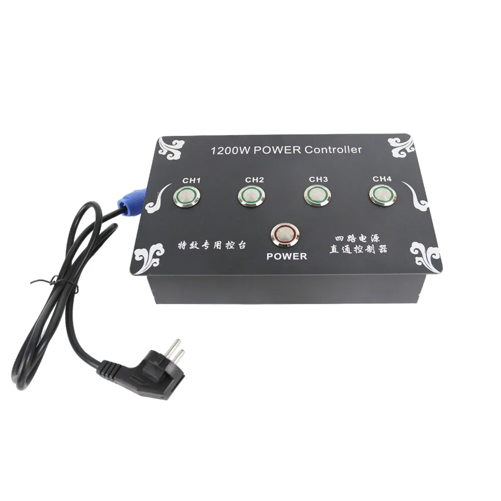 Mini 100W Electronic Controller 4 Way Power Connection Simple Hit Button Switch Effect Machine For Wedding Stage Decorations
Mini 100W Electronic Controller 4 Way Power Connection Simple Hit Button Switch Effect Machine For Wedding Stage Decorations