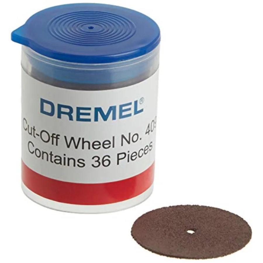 409 Cut-Off Wheel 15/16" 23.8 mm Diameter .025" (0.6mm) disc Thickness Cutting Rotary Tool Accessory (36 Pieces)
409 Cut-Off Wheel 15/16" 23.8 mm Diameter .025" (0.6mm) disc Thickness Cutting Rotary Tool Accessory (36 Pieces)