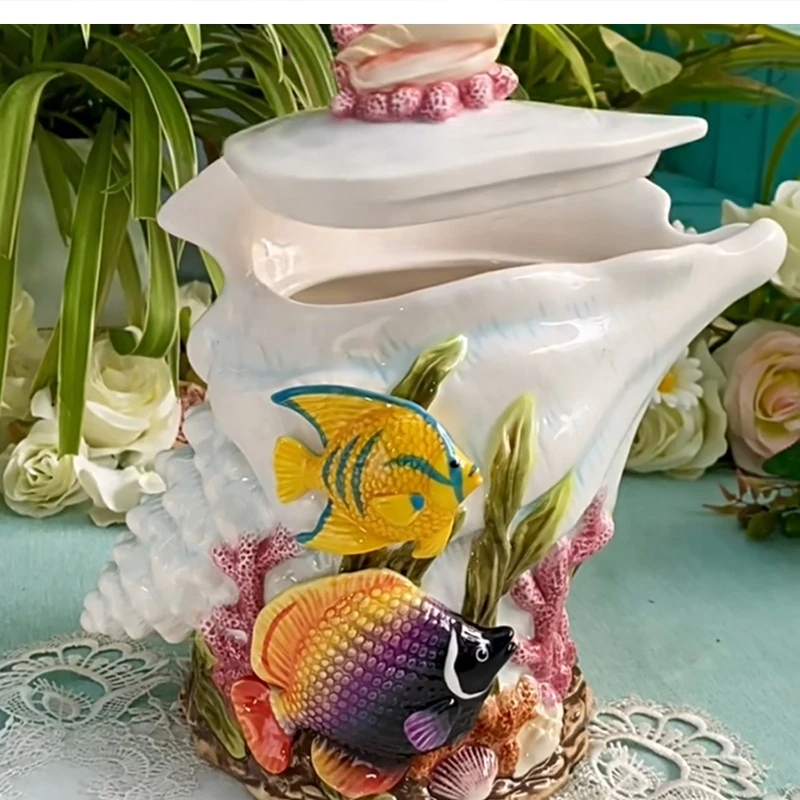 Ceramic Storage jar tropical Room Decoration vase
Ceramic Storage jar tropical Room Decoration vase