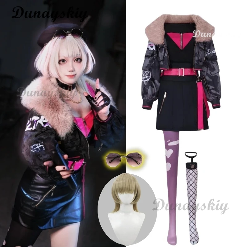 Anime Project Sekai Colorful Stage ULTRA C Azusawa Kohane Cosplay Costume Uniforms Black Coat Dress Wig Prop Halloween Party
Anime Project Sekai Colorful Stage ULTRA C Azusawa Kohane Cosplay Costume Uniforms Black Coat Dress Wig Prop Halloween Party