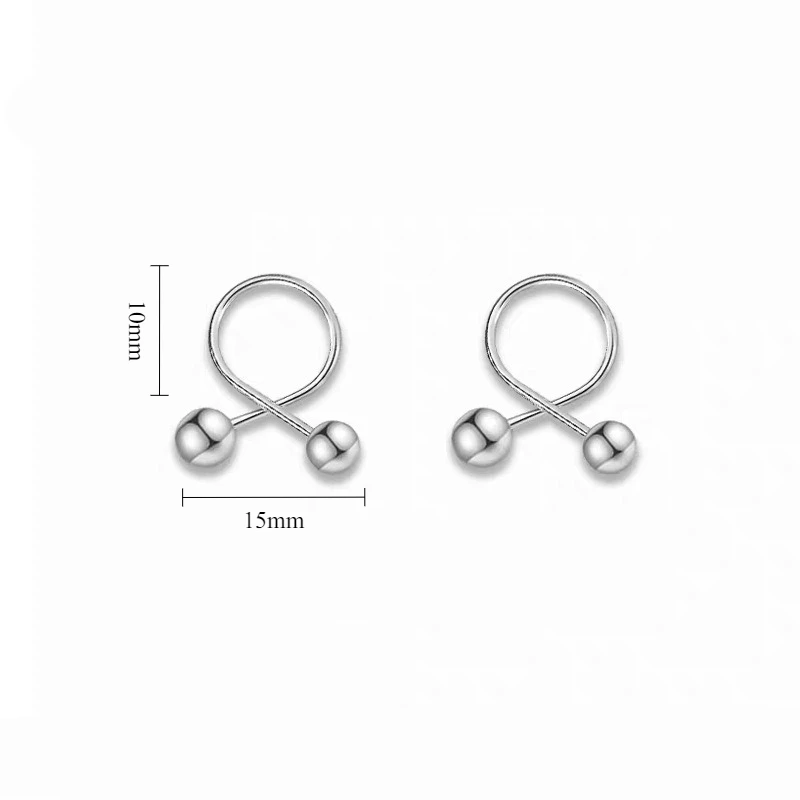 PONYKISS Tibetan Silver Twisted Geometric Bead Stud Earrings for Women Trendy Fashion Jewelry Piercing Screw Bead Accessories
PONYKISS Tibetan Silver Twisted Geometric Bead Stud Earrings for Women Trendy Fashion Jewelry Piercing Screw Bead Accessories