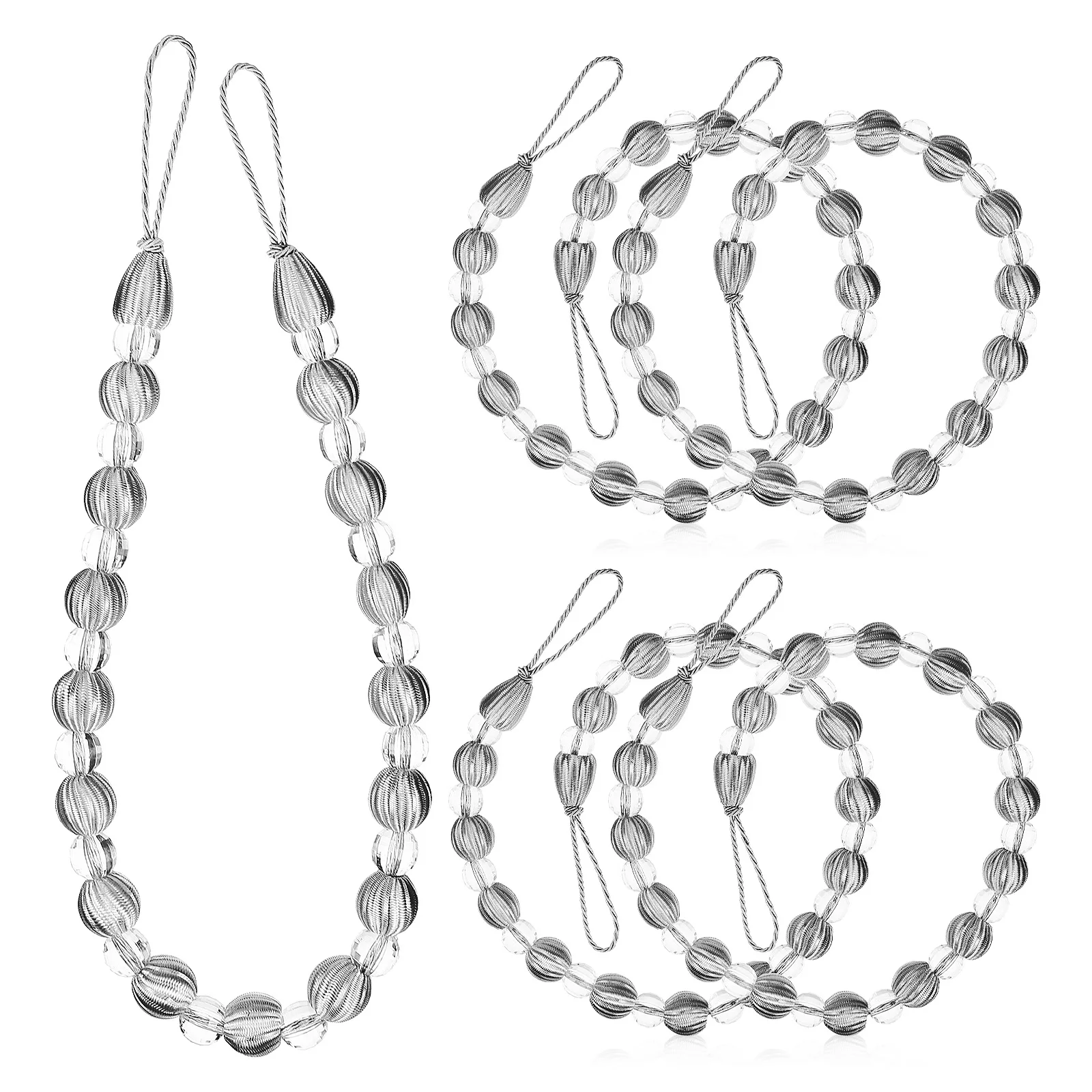 6pcs Crystal Bead Curtain Tiebacks Decorative Drapery Holdbacks Home Window Curtains Shower Gauze Blackout Easy Use
6pcs Crystal Bead Curtain Tiebacks Decorative Drapery Holdbacks Home Window Curtains Shower Gauze Blackout Easy Use