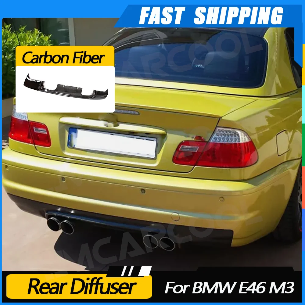 JMCARCOOL High-Quality Carbon Fiber Rear Bumper Diffuser Lip Bodykits For BMW E46 M3 Coupe 2000-2006
JMCARCOOL High-Quality Carbon Fiber Rear Bumper Diffuser Lip Bodykits For BMW E46 M3 Coupe 2000-2006