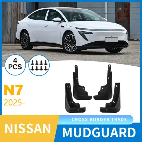 Fenders are suitable for Nissan N7 2025 car front and rear tire mudguard leather exterior modification