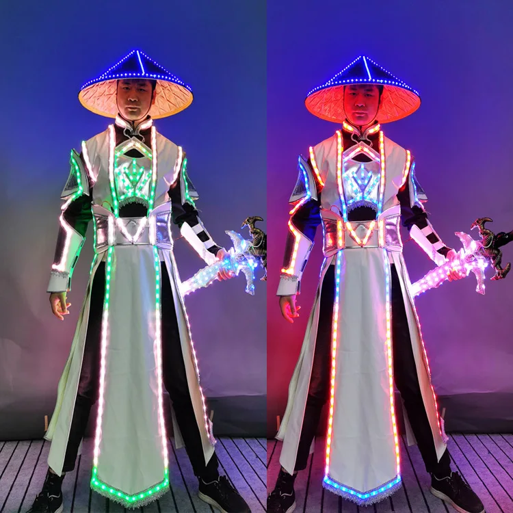 KTV bar wine luminous clothing knight led delivery wine atmosphere street performance
KTV bar wine luminous clothing knight led delivery wine atmosphere street performance