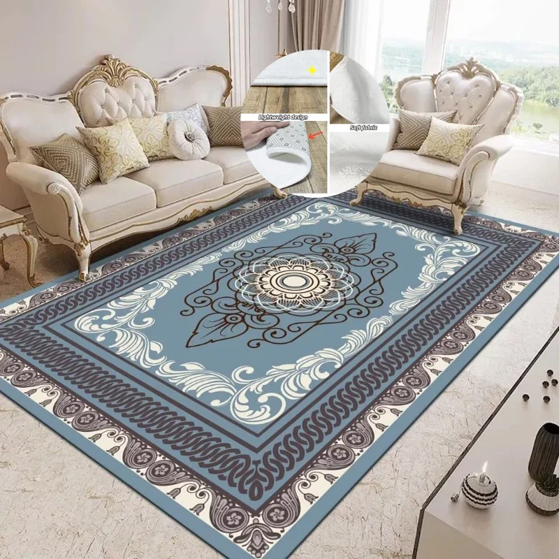 New European Classical Printed Carpet Living Room Decor Large Area Luxury Decoration Bedroom Rug Non-slip Washable Lounge Mat
New European Classical Printed Carpet Living Room Decor Large Area Luxury Decoration Bedroom Rug Non-slip Washable Lounge Mat