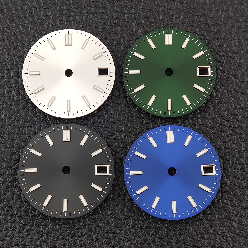 28.5mm Watch Dial Can be Customized Dial Green Luminous nh35 Watch Face Fit NH35/NH36 Automatic Movements
28.5mm Watch Dial Can be Customized Dial Green Luminous nh35 Watch Face Fit NH35/NH36 Automatic Movements