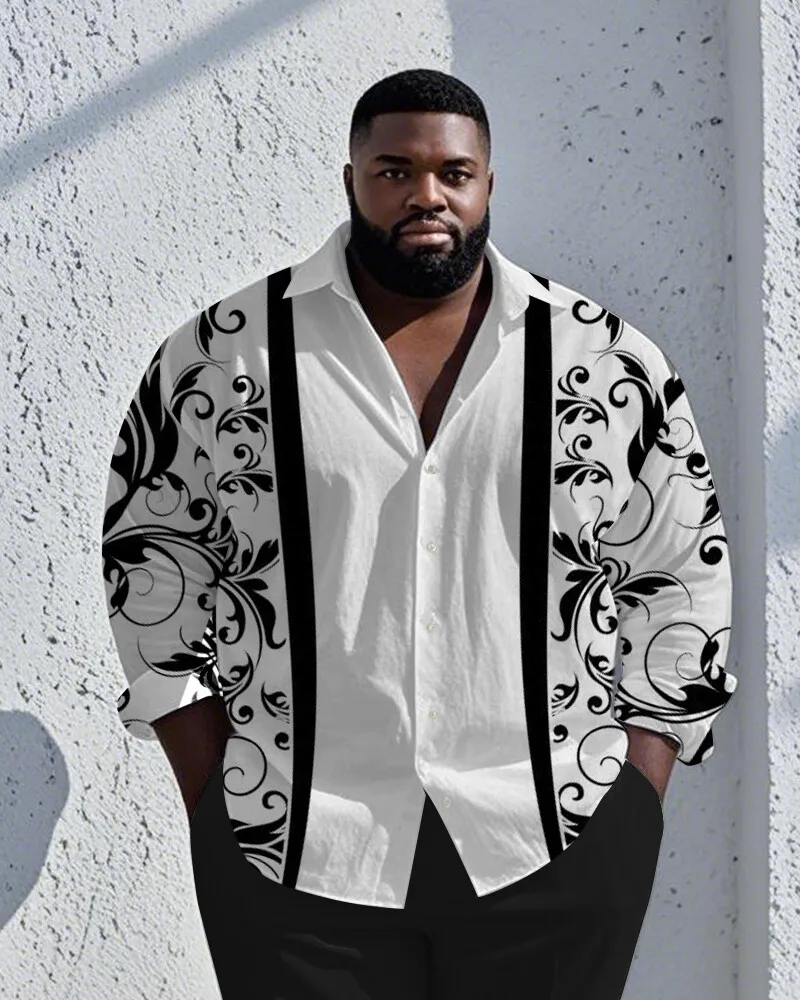 S-9XL Plus Size Men's Japanese Wave & Bamboo Print Linen Shirt, Ethnic Floral Casual Button-Down, Multi-Designs Available
S-9XL Plus Size Men's Japanese Wave & Bamboo Print Linen Shirt, Ethnic Floral Casual Button-Down, Multi-Designs Available