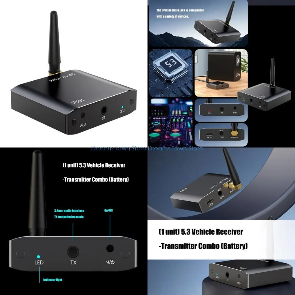 HX6A Double Mode Bluetooth-Compatible 5.3 Adapters 3.5Mm Plugs Wireless Sound Transmitter Receiver for Old Stereo Car Sound
HX6A Double Mode Bluetooth-Compatible 5.3 Adapters 3.5Mm Plugs Wireless Sound Transmitter Receiver for Old Stereo Car Sound