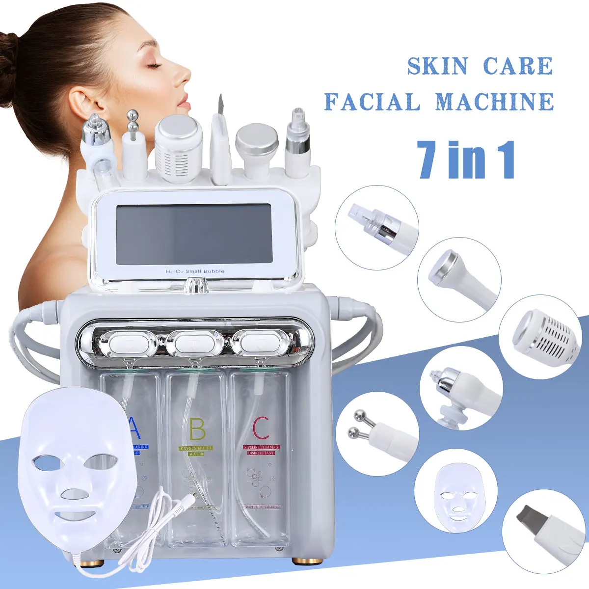 7-in-1 Multifunctional Water Coagulationo Xyhydrogen Micro Grinder H2o2 Facial Skincare And Cleansing Machine Beauty Salon
7-in-1 Multifunctional Water Coagulationo Xyhydrogen Micro Grinder H2o2 Facial Skincare And Cleansing Machine Beauty Salon