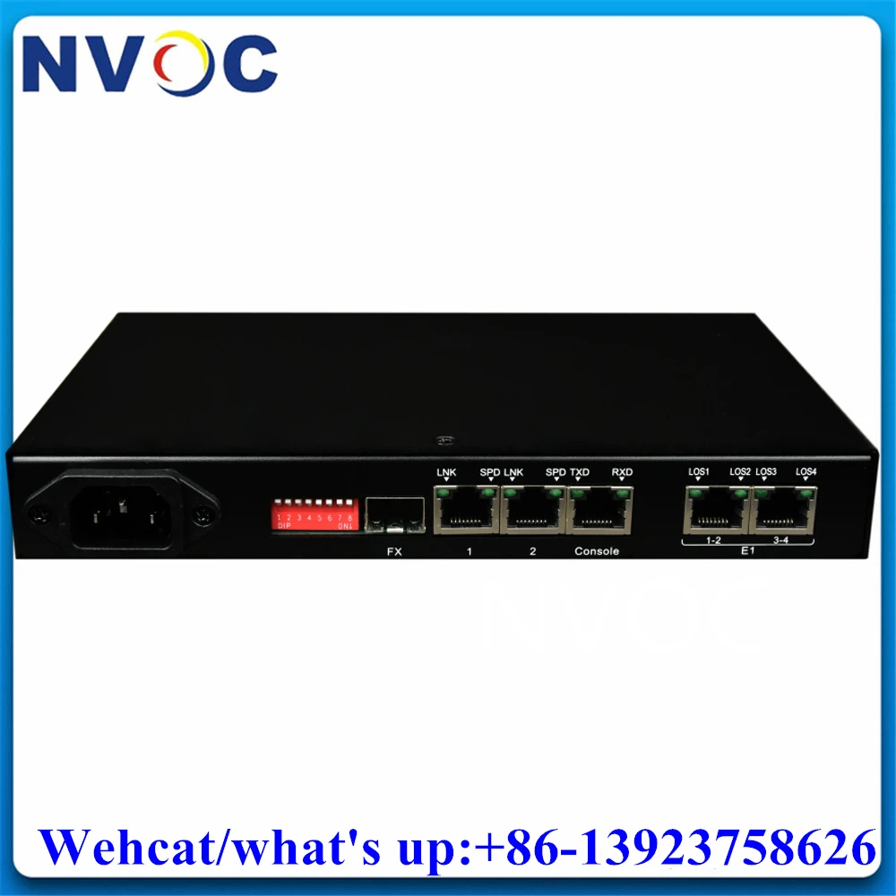 TDMoIP-4E1 4*E1 over Ethernet(IP) DeskTop Type OVIP Device,4Wway E1 to IP Ethernet Supports 155M BIDI LC Port+Electrical Ports
TDMoIP-4E1 4*E1 over Ethernet(IP) DeskTop Type OVIP Device,4Wway E1 to IP Ethernet Supports 155M BIDI LC Port+Electrical Ports