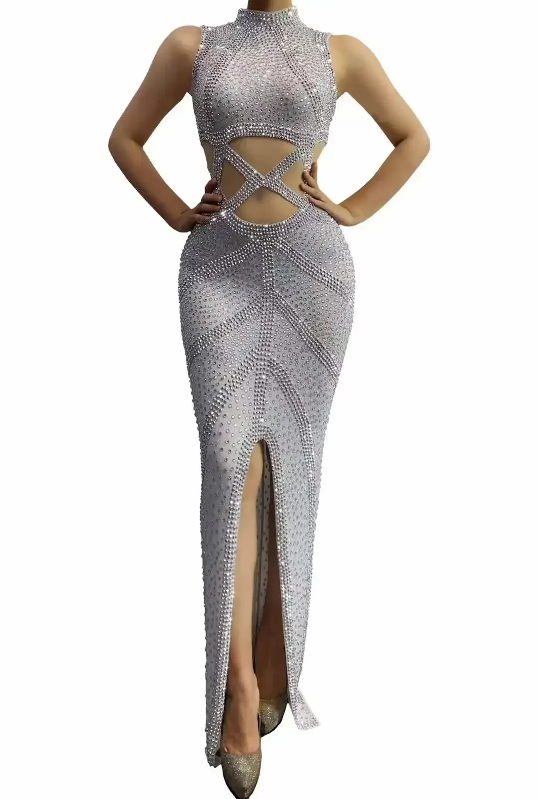 Stretch Full Rhinestone Long Dress For Women Birthday Queen Sleeveless One Piece Red Black Night Evening Drag Queen Outfit 2024
Stretch Full Rhinestone Long Dress For Women Birthday Queen Sleeveless One Piece Red Black Night Evening Drag Queen Outfit 2024