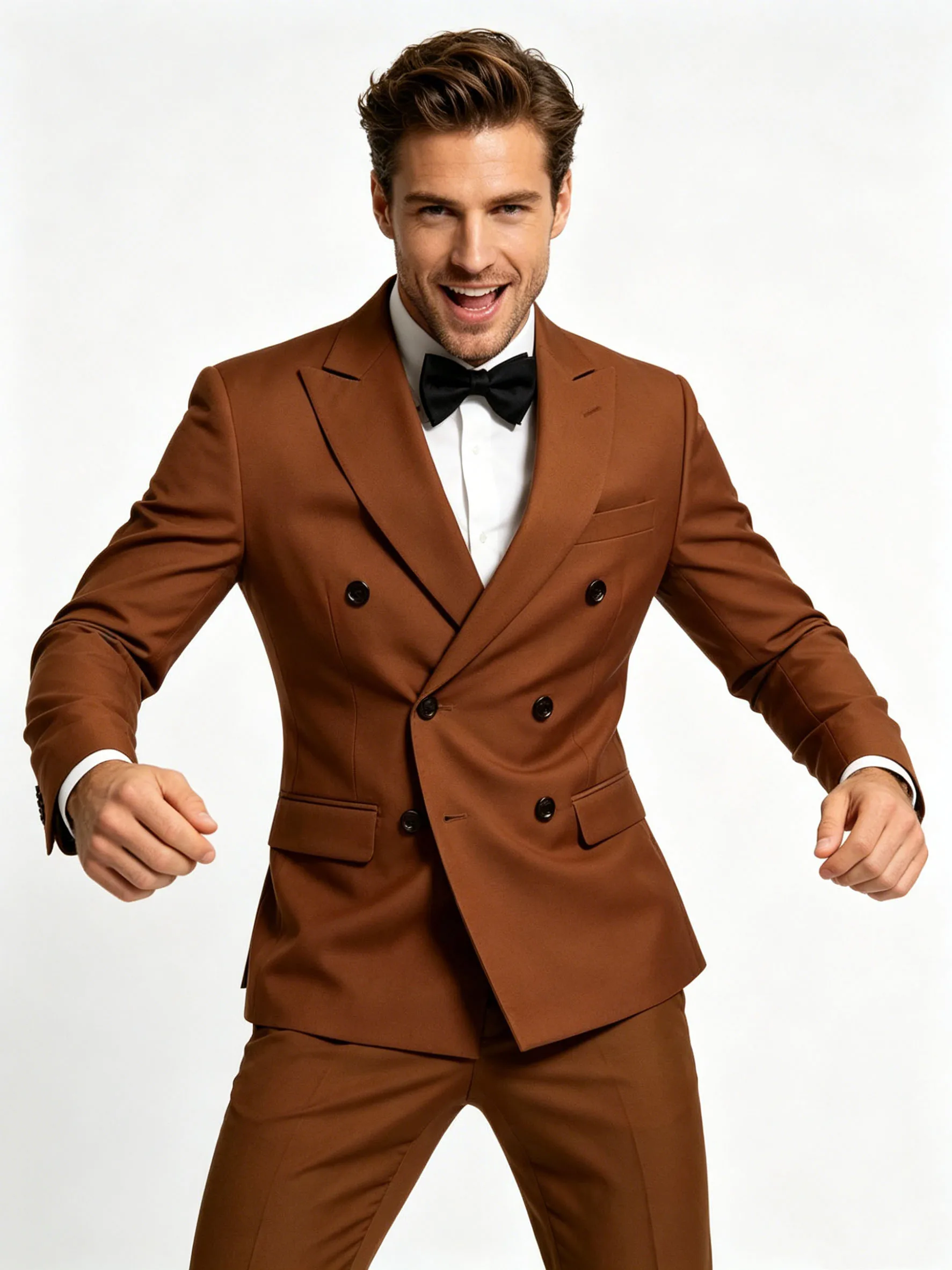 Suits for Men, 2 Piece Slim Fit Suit with Double Breasted Blazer and Tuxedo Pants
Suits for Men, 2 Piece Slim Fit Suit with Double Breasted Blazer and Tuxedo Pants
