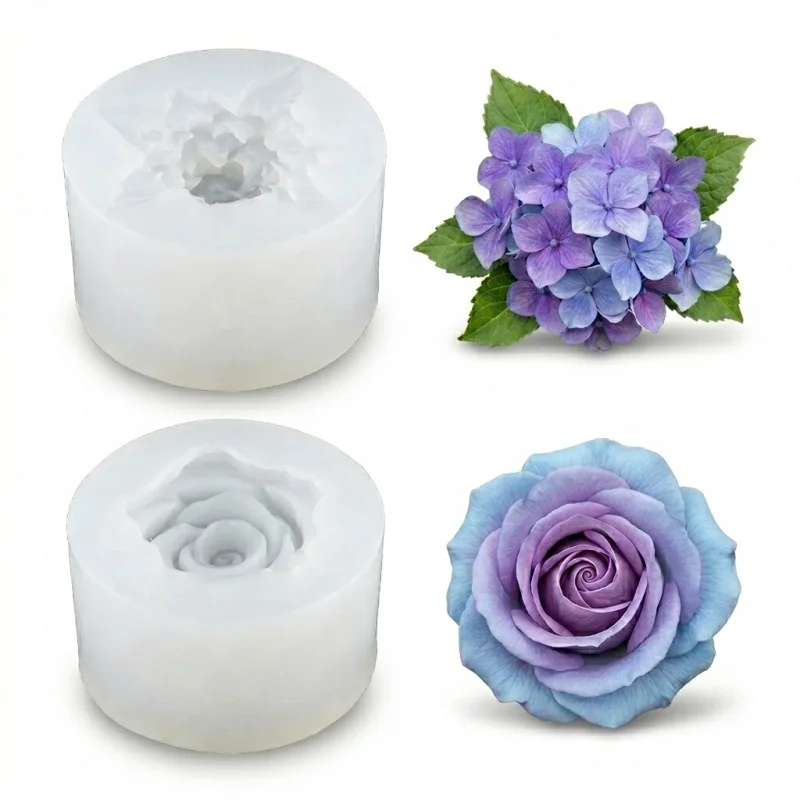Two-piece flower silicone mold,Used for making flowers,Features a three-dimensional design,Including hydrangeas and roses。These
Two-piece flower silicone mold,Used for making flowers,Features a three-dimensional design,Including hydrangeas and roses。These