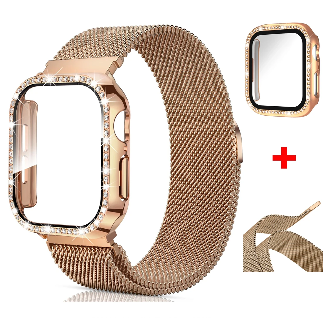 Milanese Loop+ case for apple watch series 44mm 45mm 40mm 41mm 46-42mm diamond cover+band iwatch 9 8 7 6 5 4 10 ultra 49mm strap
Milanese Loop+ case for apple watch series 44mm 45mm 40mm 41mm 46-42mm diamond cover+band iwatch 9 8 7 6 5 4 10 ultra 49mm strap