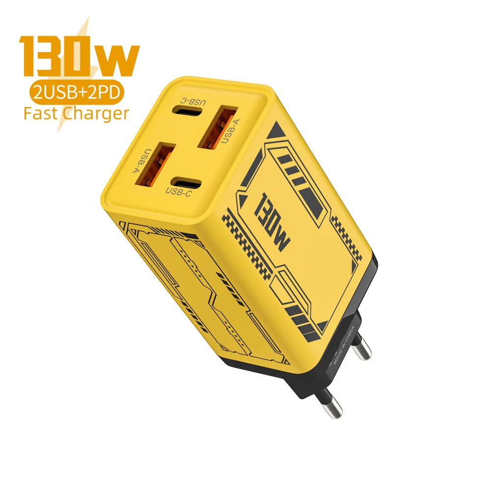 USB Type C Charger 130W Multi Port Fast Charging EU/US Wall Charger For iPhone Samsung Xiaomi Quick Charge Phone Charger Adapter
USB Type C Charger 130W Multi Port Fast Charging EU/US Wall Charger For iPhone Samsung Xiaomi Quick Charge Phone Charger Adapter