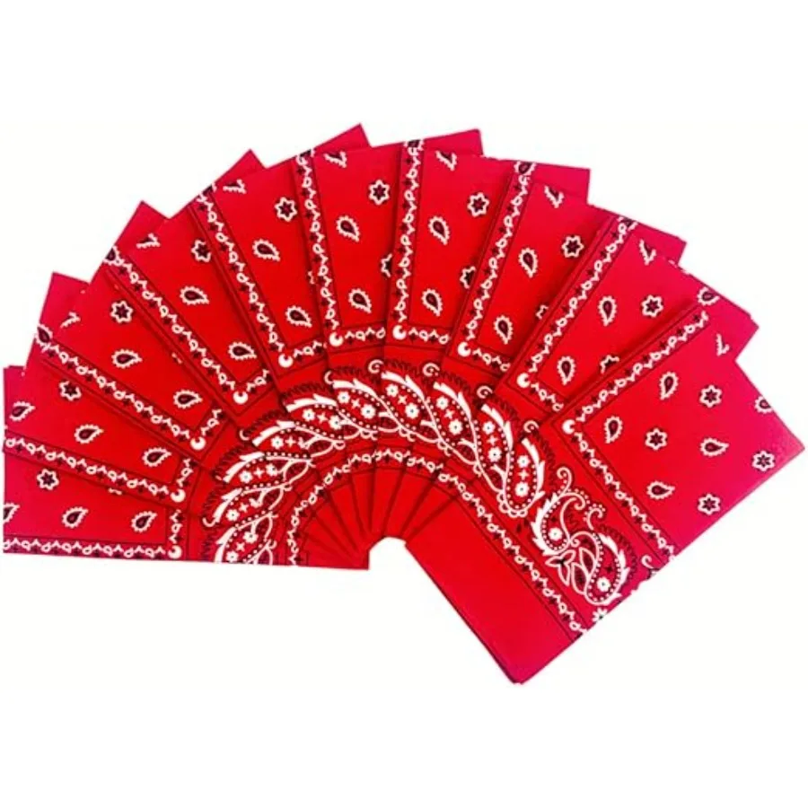 100% Cotton 10 Pack Fine Bandanas,Red
100% Cotton 10 Pack Fine Bandanas,Red