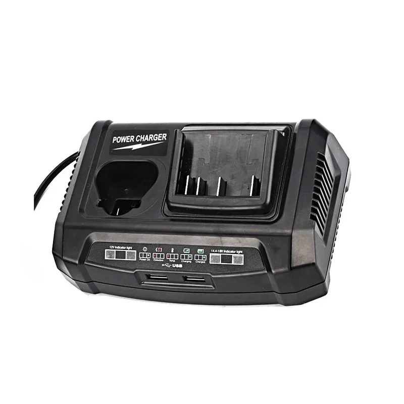 Portable Dual-Port Lithium Battery Charger Fast Charger Compatible with For Bosch 10.8–18V Li-ion Batteries Features 2 USB Ports
Portable Dual-Port Lithium Battery Charger Fast Charger Compatible with For Bosch 10.8–18V Li-ion Batteries Features 2 USB Ports