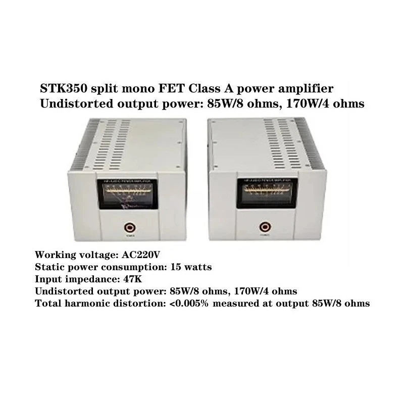 STK350+IRFP250 Усилитель мощности с разделенным монофоническим полевым транзистором класса A, выходная мощность без искажений: 85 Вт/8 Ом, 170 Вт/4 Ом 
STK350+IRFP250 Усилитель мощности с разделенным монофоническим полевым транзистором класса A, выходная мощность без искажений: 85 Вт/8 Ом, 170 Вт/4 Ом