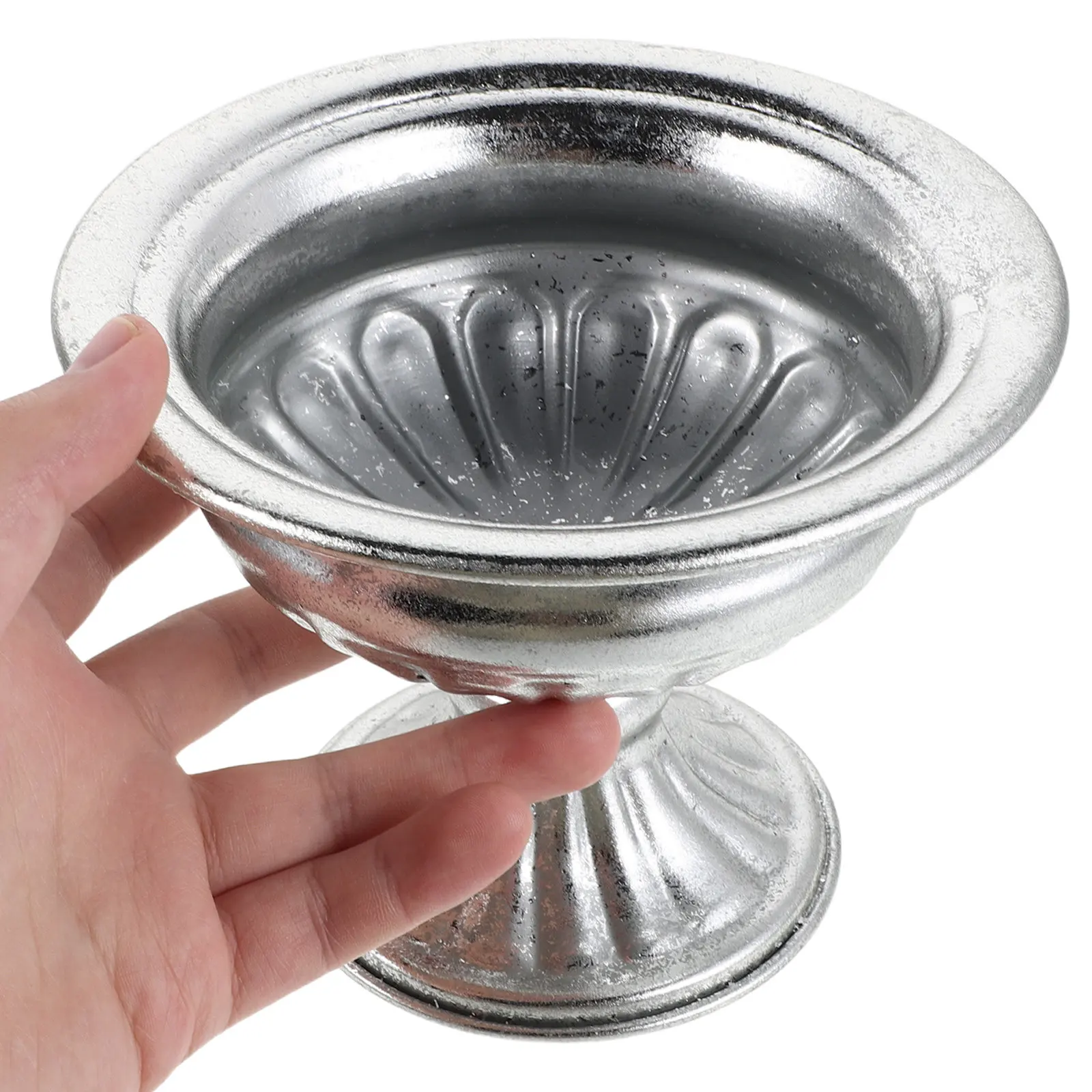 Small Pedestal Metal Flower Vase for Home Decor Rustic Wedding Centerpiece Floral Arrangement Container Balcony Planter Vintage
Small Pedestal Metal Flower Vase for Home Decor Rustic Wedding Centerpiece Floral Arrangement Container Balcony Planter Vintage