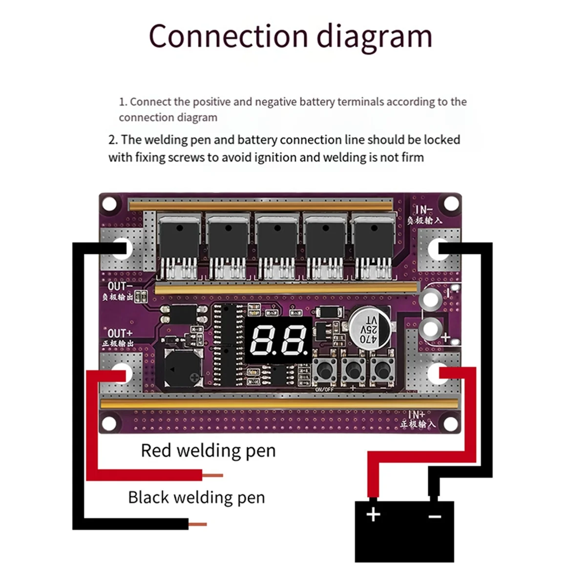 A06K Mini Spot Welder 99 Gear Adjustable DIY Spot Welder Spot Welder Control Board with Transparent Case for 18650 Batter
A06K Mini Spot Welder 99 Gear Adjustable DIY Spot Welder Spot Welder Control Board with Transparent Case for 18650 Batter