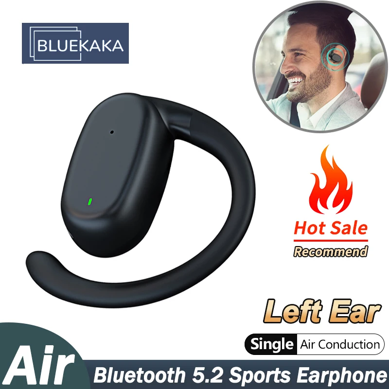 Full Open Headset Left Ear Air Conduction Bluetooth Headphones Wireless Open Ear Earphone Stereo Sound Sports Earbuds Ear Hook
Full Open Headset Left Ear Air Conduction Bluetooth Headphones Wireless Open Ear Earphone Stereo Sound Sports Earbuds Ear Hook