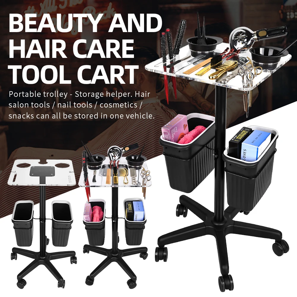 Professional Barber Rolling Trolley Cart Height Adjustable Hair Stylist Tool with Removable Extension Tray Beauty Tools
Professional Barber Rolling Trolley Cart Height Adjustable Hair Stylist Tool with Removable Extension Tray Beauty Tools