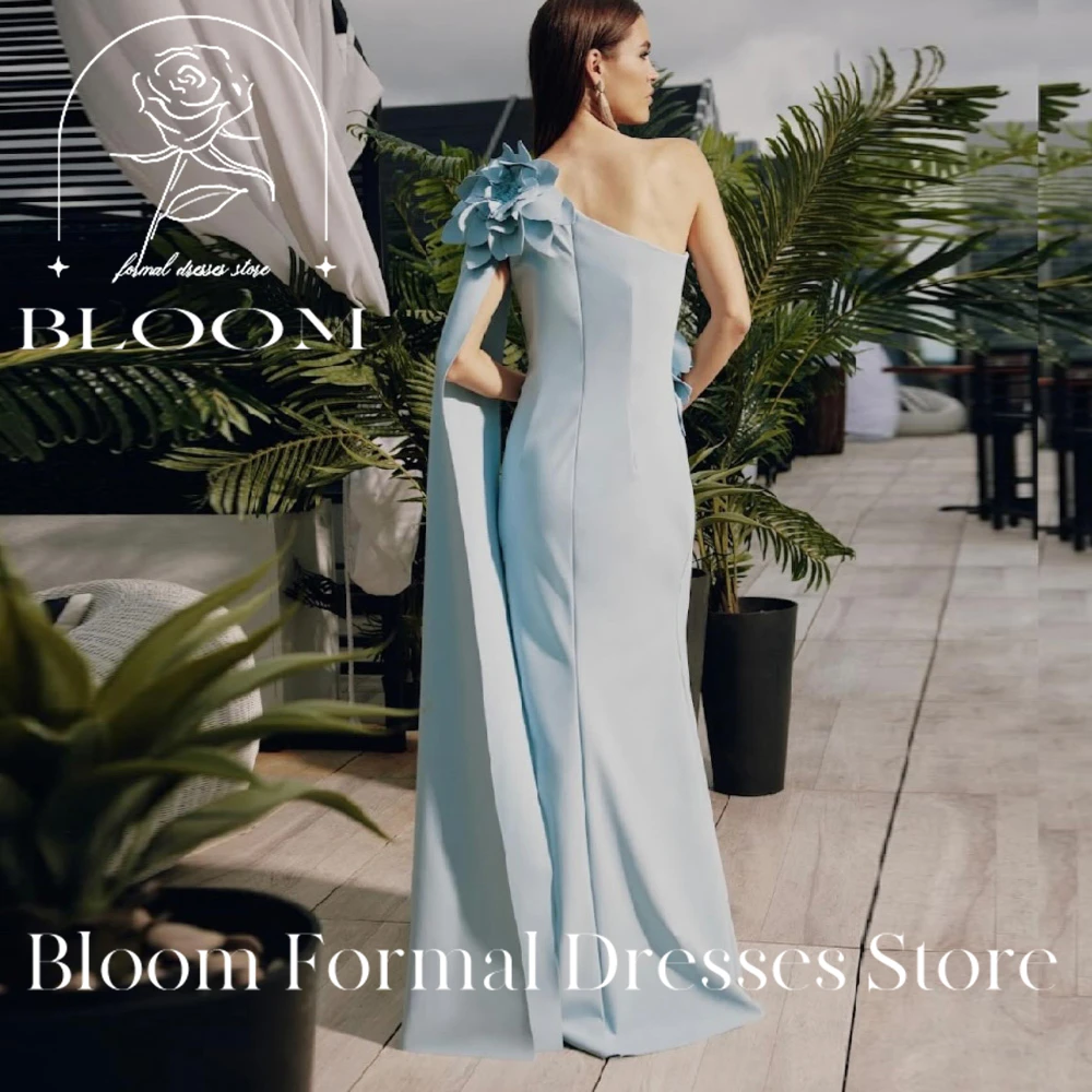 Bloom Customized Light Blue One - Shoulder Evening Dress Large Floral Embellishments Flowing Silhouette Elegant Formal Attire
Bloom Customized Light Blue One - Shoulder Evening Dress Large Floral Embellishments Flowing Silhouette Elegant Formal Attire