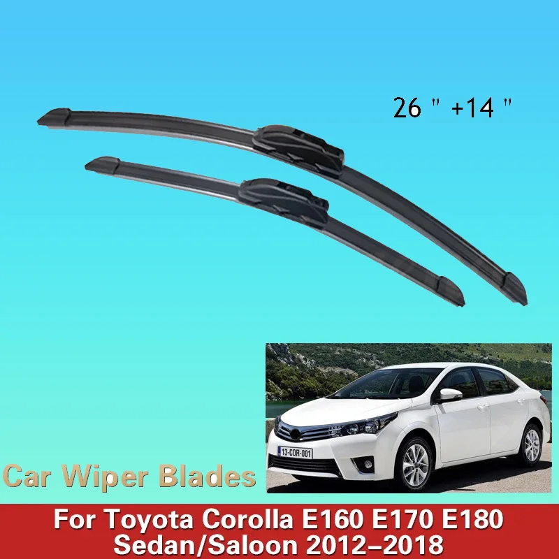 forToyota Corolla E160/E170/E180 2012-2018 Wiper Blades, OE Replacement All-Season Durable Rubber Windshield Wipers Easy Install
forToyota Corolla E160/E170/E180 2012-2018 Wiper Blades, OE Replacement All-Season Durable Rubber Windshield Wipers Easy Install