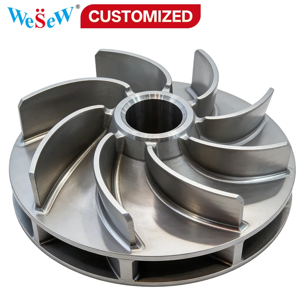 Customized stainless steel centrifugal fan impellers; high-precision CNC machining; non-standard impellers machined by turning
Customized stainless steel centrifugal fan impellers; high-precision CNC machining; non-standard impellers machined by turning