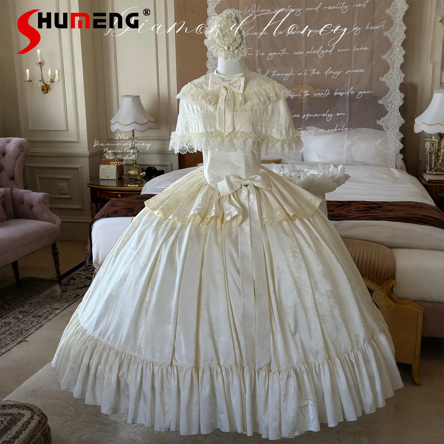 French Style Elegant Vintage Dress for Women 2026 New Lace Stitching High Waist Slimming Sweet Princess Dress Evening Dress
French Style Elegant Vintage Dress for Women 2026 New Lace Stitching High Waist Slimming Sweet Princess Dress Evening Dress