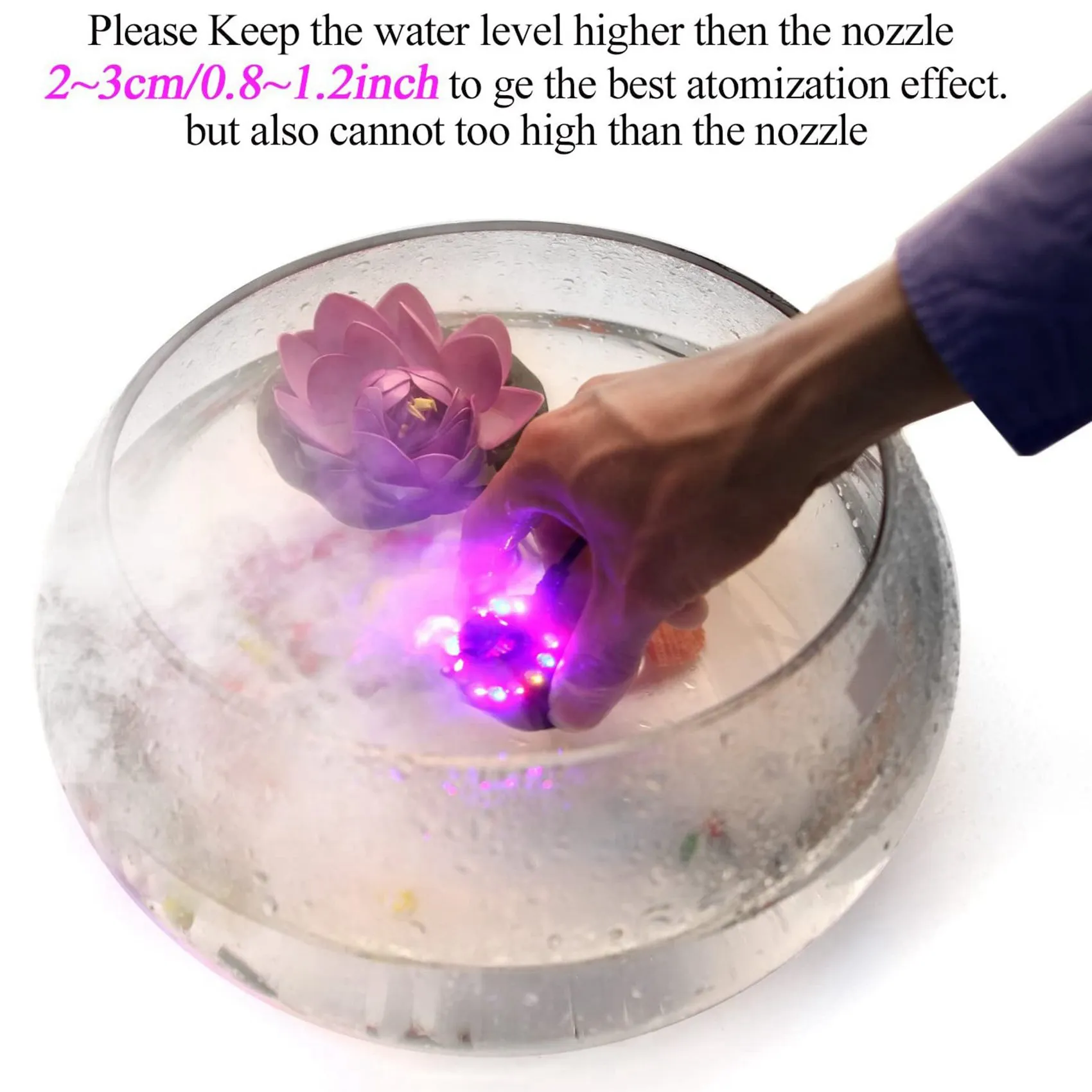 2X Увлажнитель воздуха для помещений, генератор тумана для фонтанов, распылитель для небольших прудов, атомайзер для Хэллоуина и Рождества - B27C
2X Увлажнитель воздуха для помещений, генератор тумана для фонтанов, распылитель для небольших прудов, атомайзер для Хэллоуина и Рождества - B27C