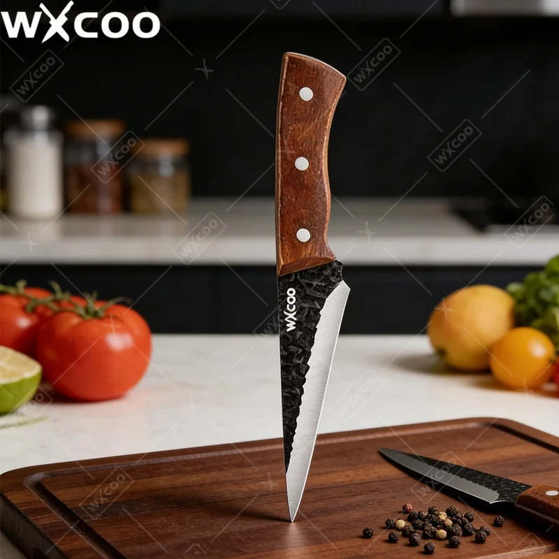WXCOO Flexible Kitchen Knife Professional Forged Boning Knife Fish Filleting Knife with Sheath Chef Wood Handle Kitchen Supplies
WXCOO Flexible Kitchen Knife Professional Forged Boning Knife Fish Filleting Knife with Sheath Chef Wood Handle Kitchen Supplies
