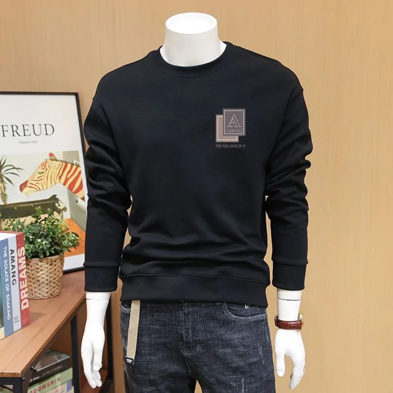 Мужская осенне-зимняя новая толстовка с длинными рукавами и круглым вырезом с принтом, универсальный бархатный повседневный модный топ
Мужская осенне-зимняя новая толстовка с длинными рукавами и круглым вырезом с принтом, универсальный бархатный повседневный модный топ