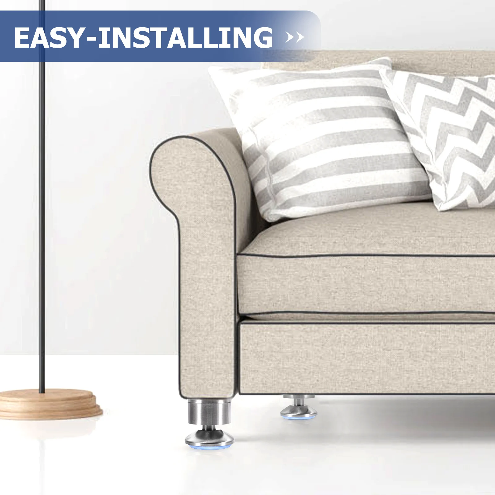 4pcs Adjustable Furniture Legs Stainless Steel Height Regulator For Chair Cabinet Table Bookshelf Anti-Slip Wear Resistant
4pcs Adjustable Furniture Legs Stainless Steel Height Regulator For Chair Cabinet Table Bookshelf Anti-Slip Wear Resistant