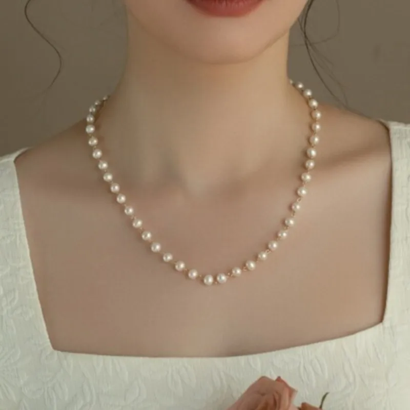 Lii Ji Real Pearl High Luster Necklace Handmade Wire Wrap Beads Women Necklace 45cm 14K Goldfilled No Fade
Lii Ji Real Pearl High Luster Necklace Handmade Wire Wrap Beads Women Necklace 45cm 14K Goldfilled No Fade