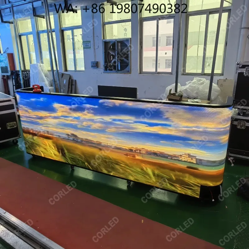 IP65 Waterproof 5-Year Warranty Custom Logo Metal LED DJ Booth Table Durable Panel for Nightclub Bar Party Stage Equipment
IP65 Waterproof 5-Year Warranty Custom Logo Metal LED DJ Booth Table Durable Panel for Nightclub Bar Party Stage Equipment