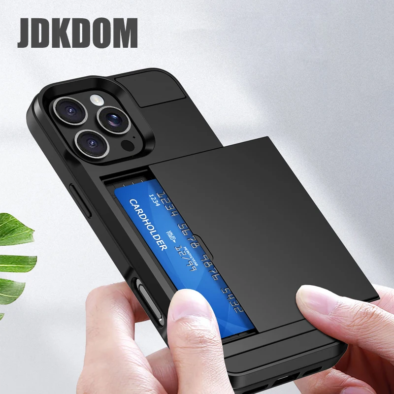 JDKDOM Slide Card Slot Credit Card Wallet Phone Case For iPhone SE4 X XR XS Shockproof Cover For iPhone 11 Pro Max 6 7 8 6S Plus
JDKDOM Slide Card Slot Credit Card Wallet Phone Case For iPhone SE4 X XR XS Shockproof Cover For iPhone 11 Pro Max 6 7 8 6S Plus