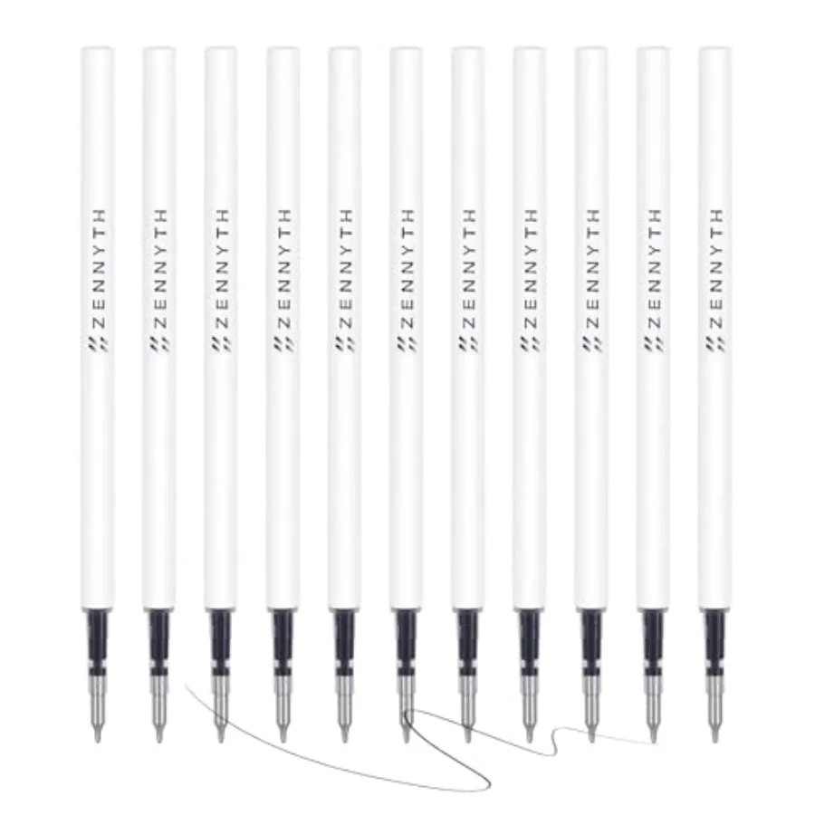 4.3'' Gel Ink Pen Refills for Click Pens, 0.5mm Fine Point Tip, Original ZENNYTH Livelyline Gel Refills
4.3'' Gel Ink Pen Refills for Click Pens, 0.5mm Fine Point Tip, Original ZENNYTH Livelyline Gel Refills