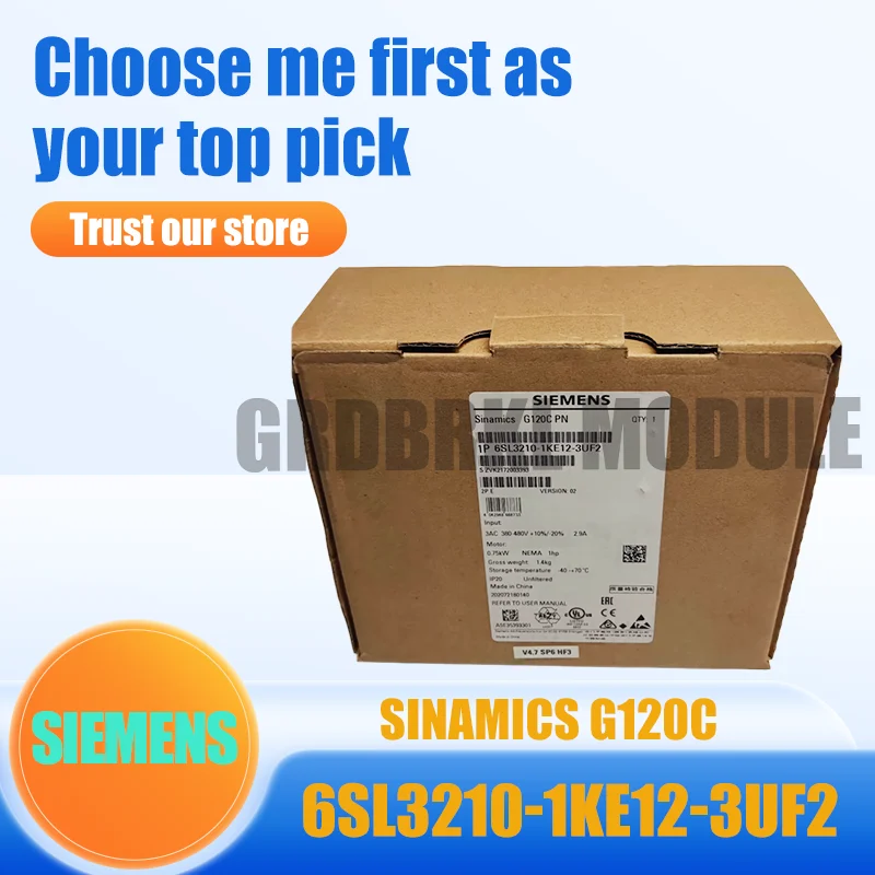 New Original SIEMENS SINAMICS G120C 6SL3210-1KE12-3UF2 6SL3 210-1KE12-3UF2 Three-phase AC drive controller
New Original SIEMENS SINAMICS G120C 6SL3210-1KE12-3UF2 6SL3 210-1KE12-3UF2 Three-phase AC drive controller