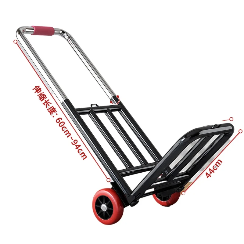 Hand-pulled cart Portable handling trolley Household shopping and pulling goods God folding small pull cart
Hand-pulled cart Portable handling trolley Household shopping and pulling goods God folding small pull cart