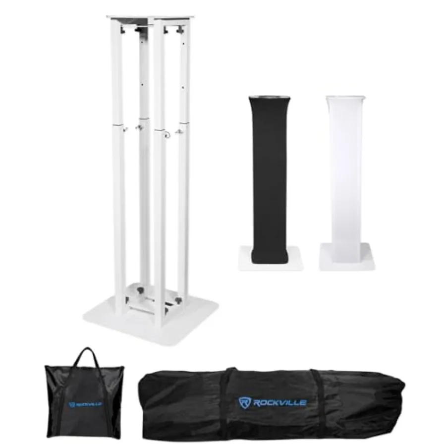 RTP32W Adjustable Totem Moving Head Light Stand, Black and White Scrims, Carry Bags, 132lb Capacity, Tool-Free Setup, Speaker M
RTP32W Adjustable Totem Moving Head Light Stand, Black and White Scrims, Carry Bags, 132lb Capacity, Tool-Free Setup, Speaker M