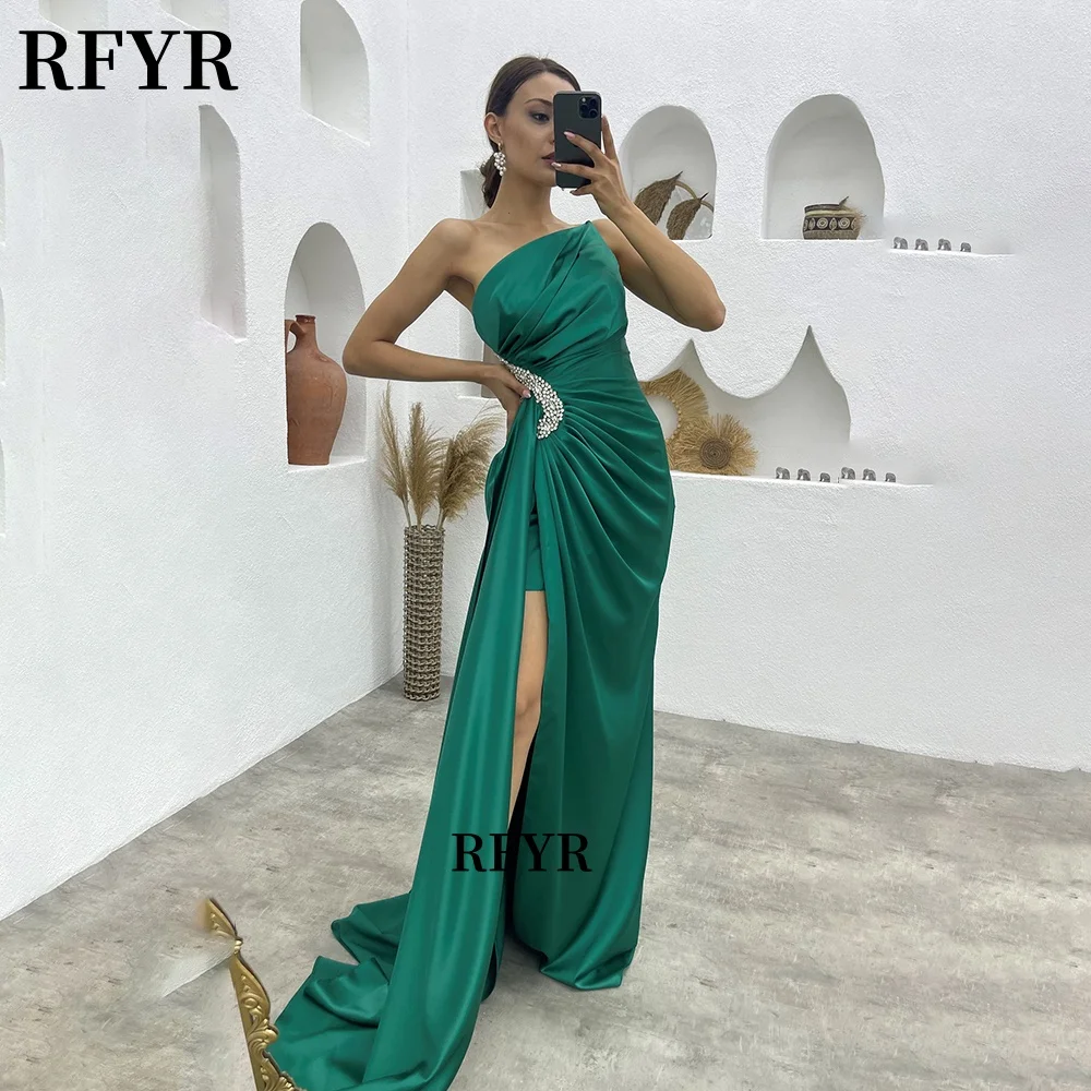 RFYR Formal Prom Dress with High Slit Party Dress Beads Belt Satin Evening Dress فساتين مناسبة رسمية Celebrity Dress Customized
RFYR Formal Prom Dress with High Slit Party Dress Beads Belt Satin Evening Dress فساتين مناسبة رسمية Celebrity Dress Customized