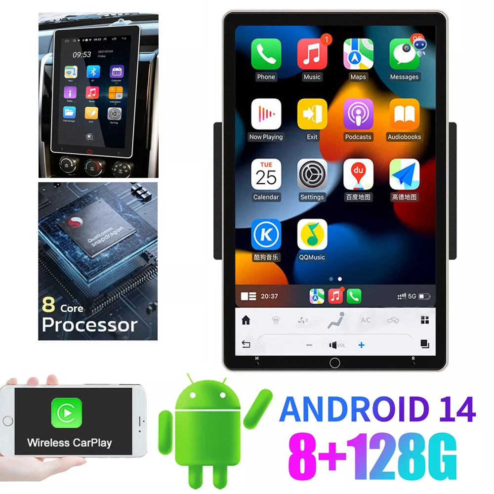 8G+128GB Android 14 Car Stereo Video Multimidia Radio Player 10.1 Inch Universal Autoradio GPS Wifi Rotatable Touch Screen
8G+128GB Android 14 Car Stereo Video Multimidia Radio Player 10.1 Inch Universal Autoradio GPS Wifi Rotatable Touch Screen