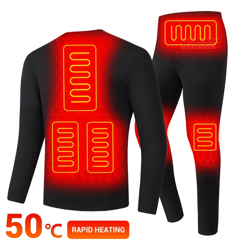 Men and Women Winter Heating Underwear Thermal Tops USB Battery Heated Fleece Ski Underwear Outdoor Snowboard Suit Oversize
Men and Women Winter Heating Underwear Thermal Tops USB Battery Heated Fleece Ski Underwear Outdoor Snowboard Suit Oversize