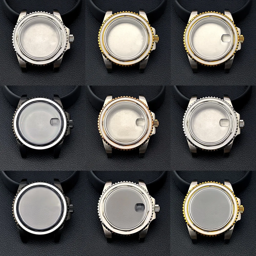 NH35 40.5mm Watch Case Men's Silver/Black Steel Case for NH34 NH35 NH36 Movement Sapphire Glass Watch accessories Watch box
NH35 40.5mm Watch Case Men's Silver/Black Steel Case for NH34 NH35 NH36 Movement Sapphire Glass Watch accessories Watch box